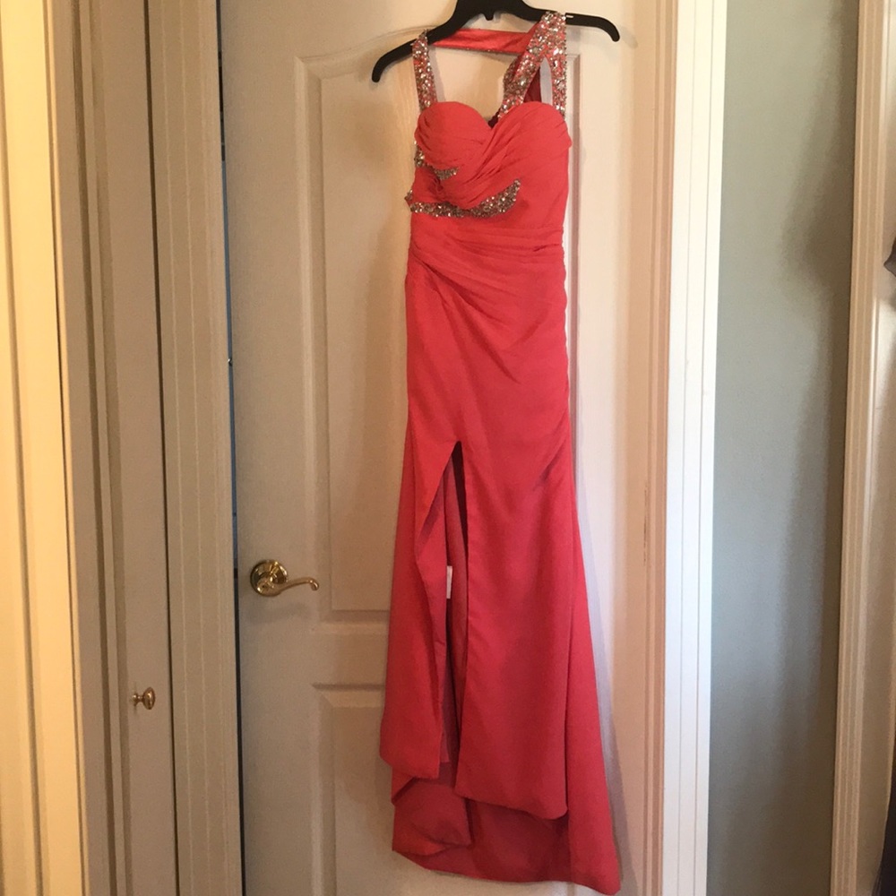 Coral Prom Dress, Formal Dress